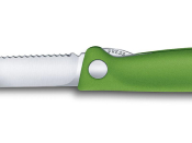 6.7836.F4B - Couteau Office Pliant VICTORINOX Swissclassic 11 cm Vert à Dents