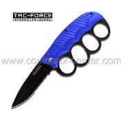 CPA10 - Couteau Poing-Amricain Bleu TAC FORCE