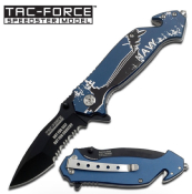 TF715NV - Couteau TAC FORCE Navy Blue Linerlock A/O