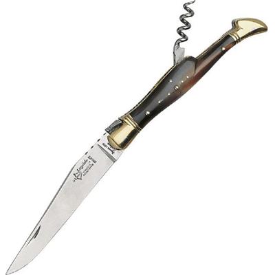 GD1731 - Couteau Laguiole G.DAVID 2 Pièces Corne Mitres Laiton 11 cm