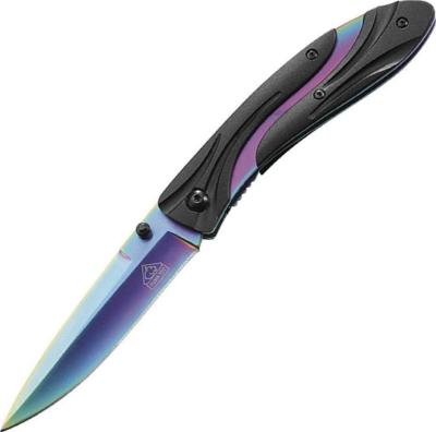 306911 - Couteau PUMA-TEC Noir/Arc en Ciel 11 cm