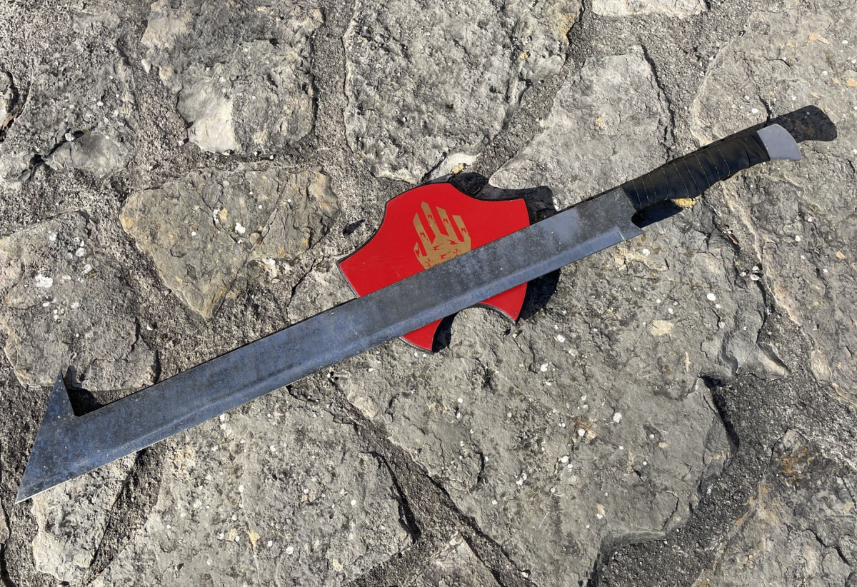 LOTR19 Epée UrukHai Scimitar Orc, Le Seigneur des Anneaux (réplique)