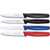 5.070 - Couteau Office VICTORINOX 10 cm Bleu Rouge ou Noir lisse ou  Dents