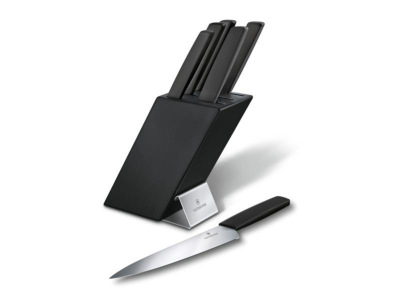 6.7186.63 - Bloc Cuisine VICTORINOX Swiss Modern Noir 6 Pièces