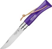 OP002205 - Couteau OPINEL Baroudeur N 7 VRI Violet  Lacet