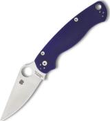 C81GPDBL2- Couteau SPYDERCO Para Military 2 Bleu