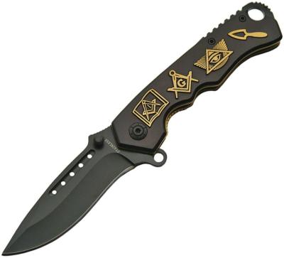 CN300423GD - Couteau RITE EDGE Folder Gold Mason Symbol A/O