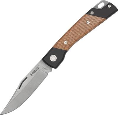 MY.900.NA - Couteau MERCURY Luc Micarta Naturel Aluminium Noir