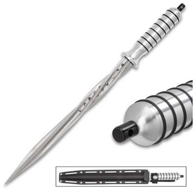 CCBK4490 - Poignard Grey Titanium Spiral Dagger