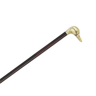 409 - Canne épée poignée tête canard vieux bronze HERDEGEN