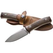 M4WN - Poignard LIONSTEEL M4 noyer avec Etui Cuir