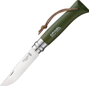 OP001703 - Couteau OPINEL Baroudeur "Origines" N° 8 VRI 11 cm Kaki à Lacet