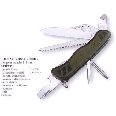 0.8461.MWCH - Couteau VICTORINOX Soldat Suisse 2008