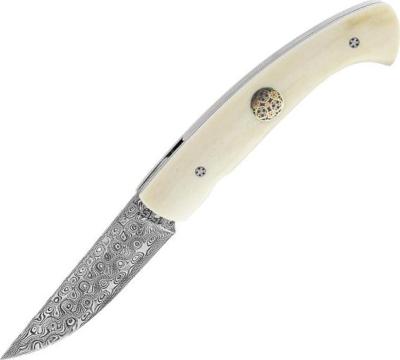 1515.55 - Couteau 1515 Os de Buffle 12 cm Damas Inox