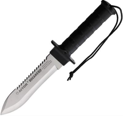 16201BW - Couteau de Survie AITOR Bucanero Blanc/Noir