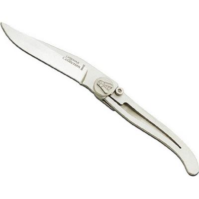 4911 - Couteau CLAUDE DOZORME Laguiole Liner Lock 9 cm Tout Inox