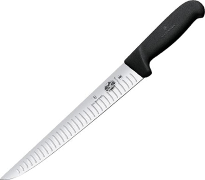5.5523.25 - Couteau Saigner VICTORINOX 25 cm Alvéolé Noir