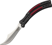 595814 - Couteau HERBERTZ Alu Noir/Rouge 14 cm Inox