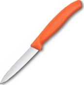 6.7609.2C1 - Set 2 Couteaux Office VICTORINOX SwissClassic 8cm Orange