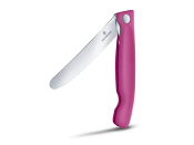 6.7836.F5B - Couteau Office Pliant VICTORINOX Swissclassic 11 cm Rose à Dents