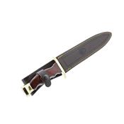 CHEVREUIL22R - Dague MUELA Chevreuil 22R Stamina Rouge + Etui Cuir