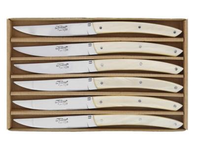 BJB.1025B - Coffret 6 Couteaux Le Thiers BJB Beige