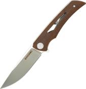 EIK.551SBR - Couteau EIKONIC Aperture Micarta Marron