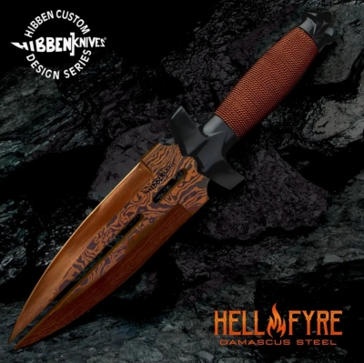 GH0453RD - Couteau Dague GIL HIBBEN Hellfyre Double Shadow