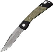 MY.900.GR - Couteau MERCURY Luc Micarta Vert Aluminium Noir 