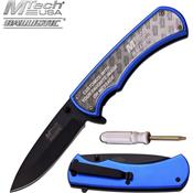 MTA923BL - Couteau  Customis MTECH Bleu