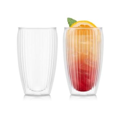 12250.10 - Set 2 Verres BODUM Striés Pavina 45CL