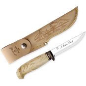 450012 - Poignard MARTTIINI Chasse Bronze avec Etui Cuir