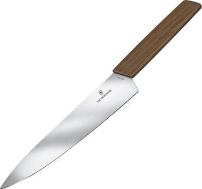 6.9010.22G - Couteau Chef VICTORINOX Swiss Modern 22 cm Noyer