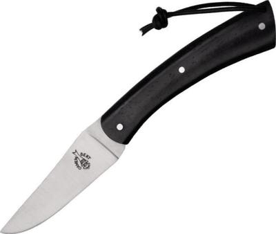 77110 - Couteau SAUVETERRE Camembert Pitchou Plein Manche Ebène 8cm Inox  
