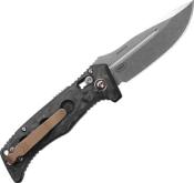 BEN2730-03 - Couteau BENCHMADE Mini Auto Adamas Marbled Carbon Fiber