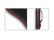 C11FPSBKRD - Couteau SPYDERCO Delica 4 Lightweight Thin Red Line Noir
