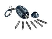 EG.BL - Outil Porte-Cls LIONSTEEL Eggie Keychain Titanium Bleu