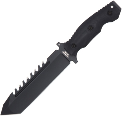 LSK02BLK - Poignard HALFBREED BLADE Large Survival Knife Tanto Point