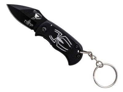 TH.N201A - Porte Clés THIRD Noir Motif Araignée