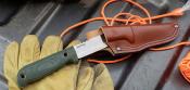 CSFX40FHK - COLD STEEL Finn Hawk II 3V Satin Micarta Green