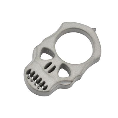 PASKAS - Poing Américain Skull en aluminium finition sablé