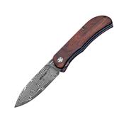 01BO223DAM - Couteau BOKER PLUS Exskelibur II Cocobolo Damascus