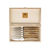 3240 - COFFRET 6 COUTEAUX LE THIERS STEAK CLAUDE DOZORME OLIVIER