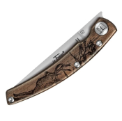 4966CE - Couteau CLAUDE DOZORME Le Thiers Animalis Cerf 12,5cm