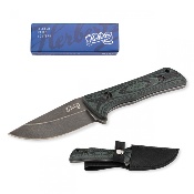 HE55014 - Poignard HERBERTZ G10 Noir/Vert 8,5 cm Inox Blackwash