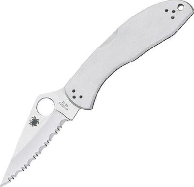 C11S - Couteau SPYDERCO Delica 4 Tout Inox