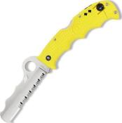 C79PSYL - Couteau SPYDERCO Assist Salt Jaune