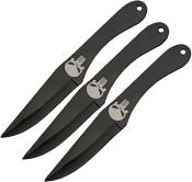 211563 - Set de 3 Couteaux  Lancer RITE EDGE Skull