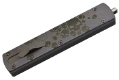 G12-1450 - Couteau Automatique GOLGOTH OTF G12 Custom Titane lame double tranchant numéro 1450