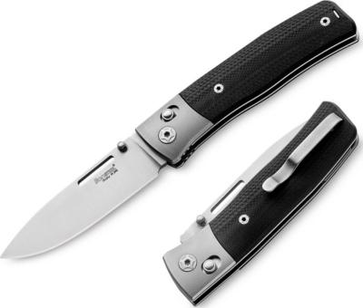 NN2.GBK - Couteau LION STEEL Nini G10 Noir Mitre Titanium